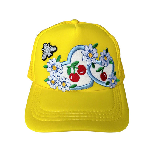 CABAS: TWO HEARTS Trucker Patch Hat - FREE SHIPPING!