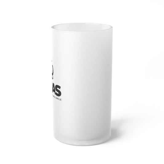 CABAS: THUNDER Frosted Glass Beer Mug (16oz)