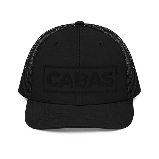 CABAS: BLACKOUT Puff Embroider Trucker Cap