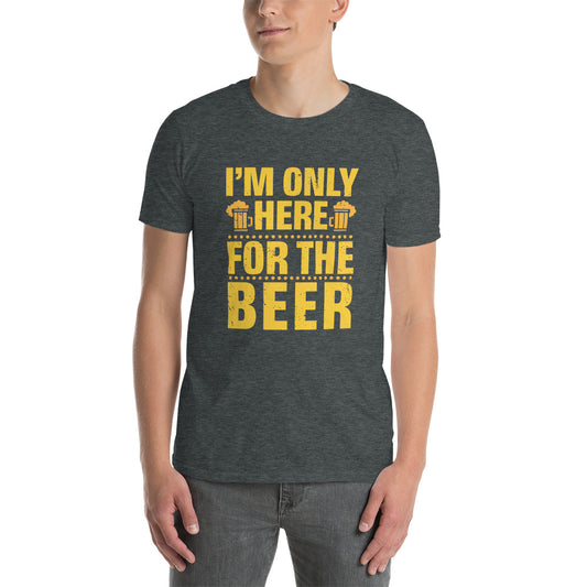 CABAS: HERE FOR BEER Short-Sleeve Unisex T-Shirt