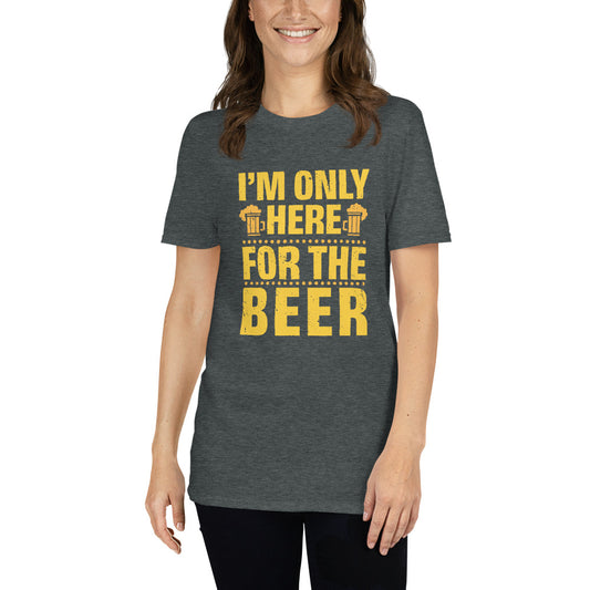 CABAS: HERE FOR BEER Short-Sleeve Unisex T-Shirt