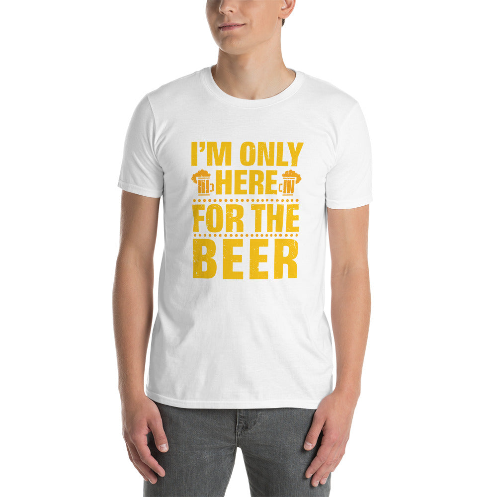 CABAS: HERE FOR BEER Short-Sleeve Unisex T-Shirt