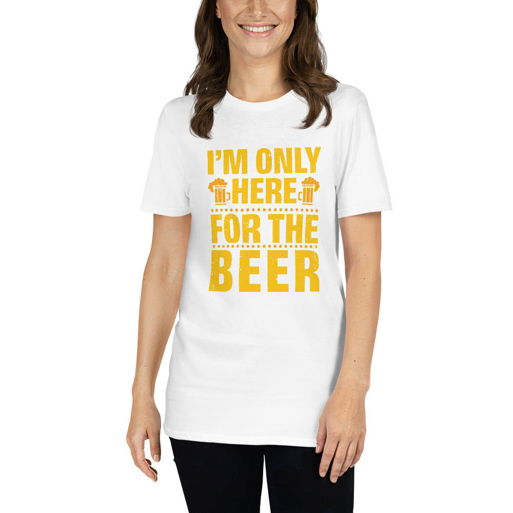 CABAS: HERE FOR BEER Short-Sleeve Unisex T-Shirt