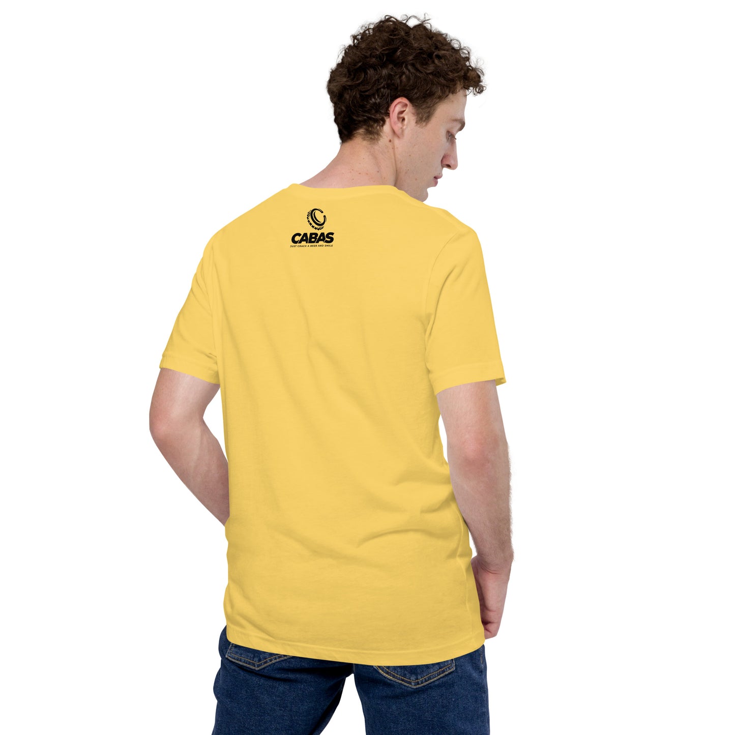 CABAS: SMILEY Men's T-Shirt (Yellow/Teal/White)