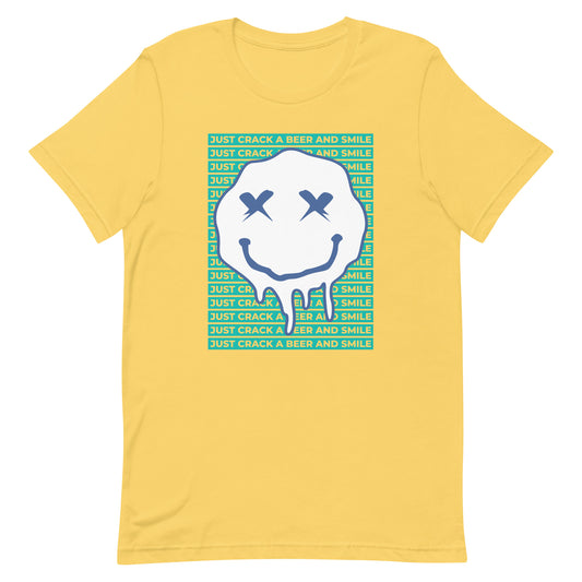 CABAS: SMILEY Men's T-Shirt (Yellow/Teal/White)