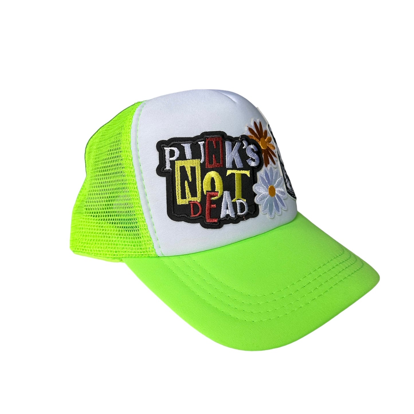 CABAS: PUNK'S NOT DEAD Trucker Patch Hat - FREE SHIPPING!
