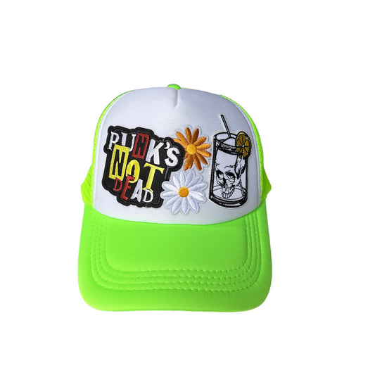 CABAS: PUNK'S NOT DEAD Trucker Patch Hat - FREE SHIPPING!