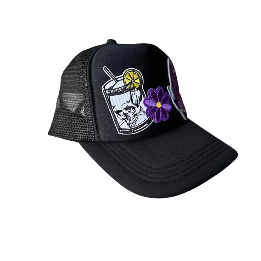 CABAS: PURPLE PILLS Trucker Patch Hat - FREE SHIPPING!