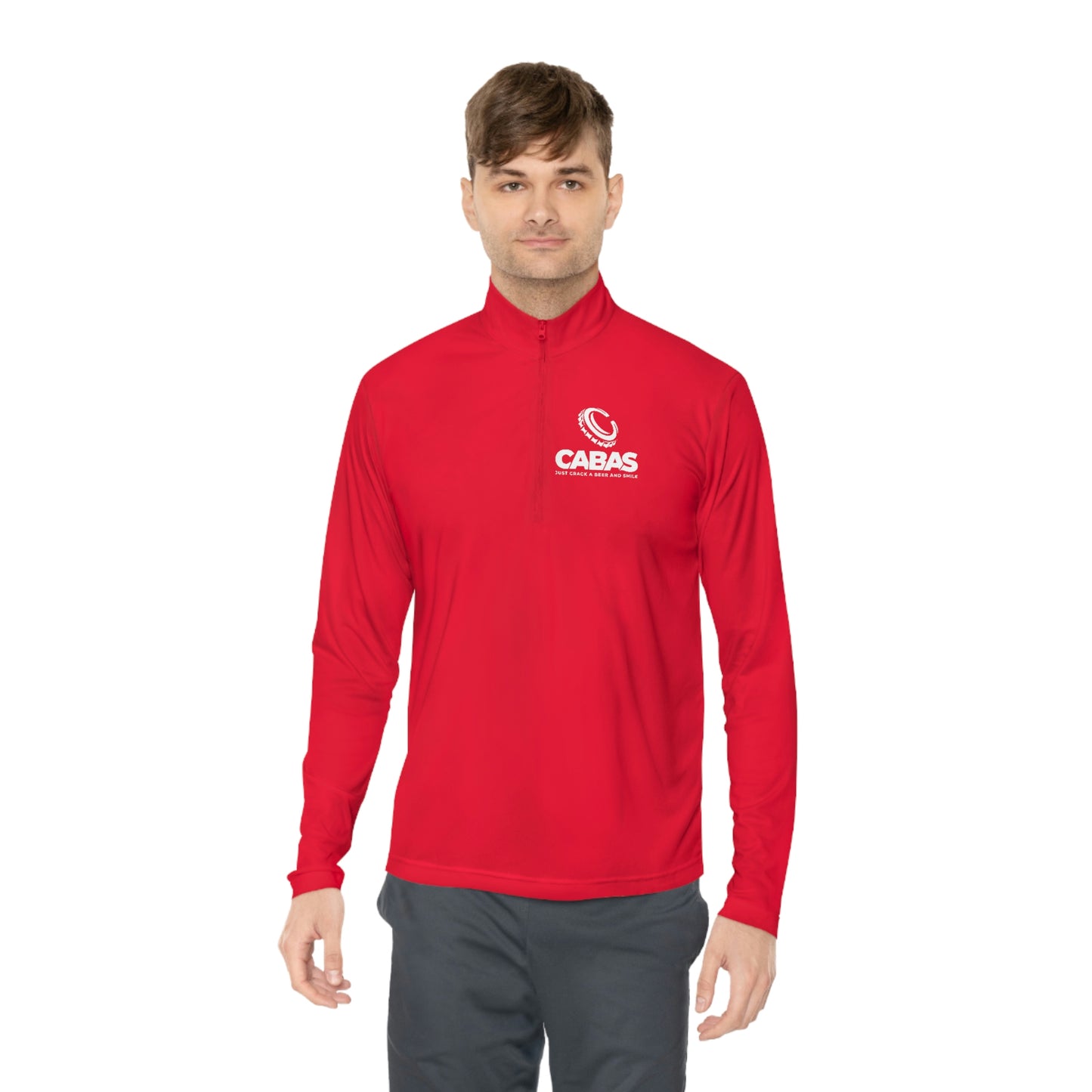 CABAS: BEER THIRTY Unisex Quarter-Zip Pullover