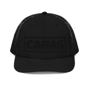 CABAS: BLACKOUT Puff Embroider Trucker Cap