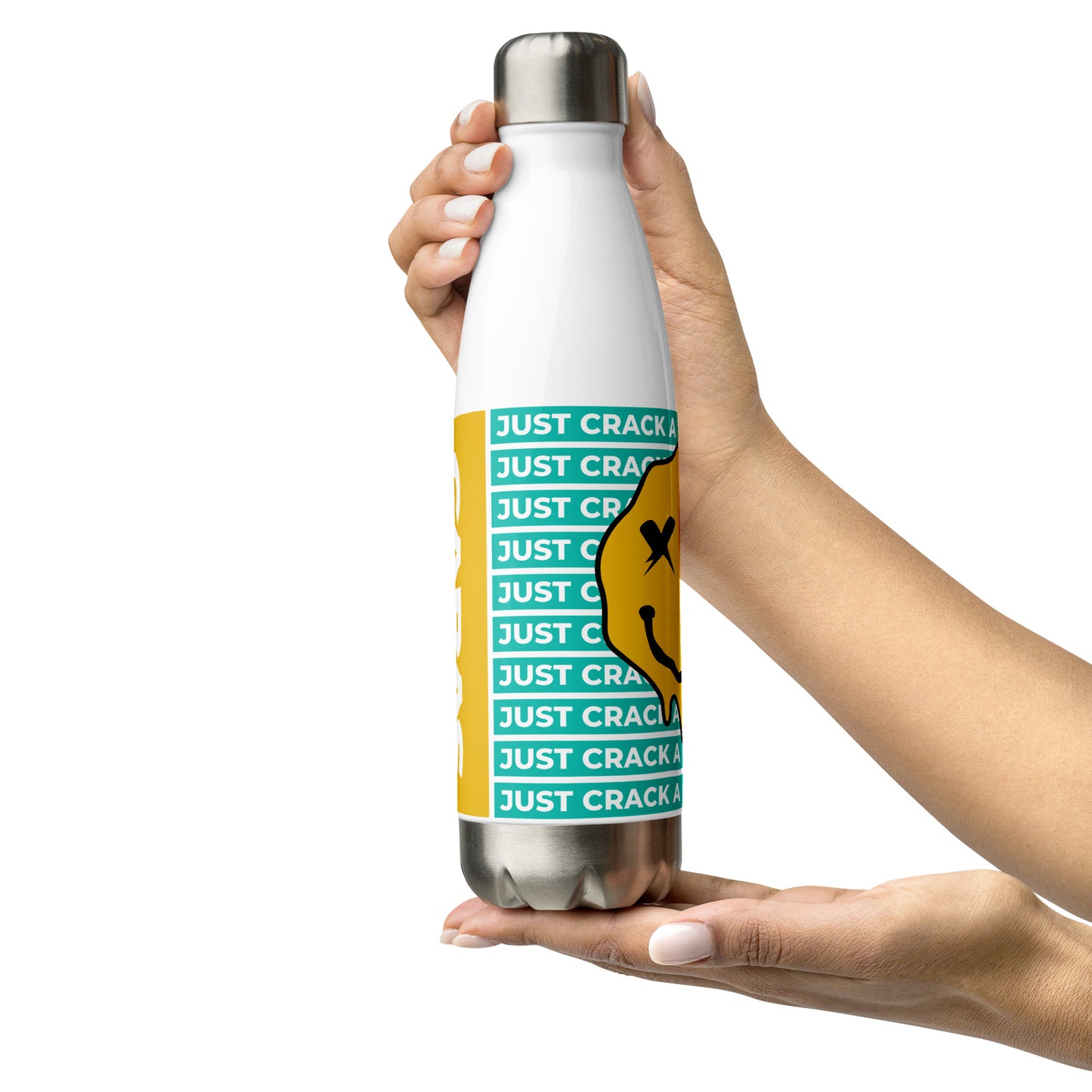 CABAS: DRUNK SMILE Stainless Steel Water Bottle (17oz)