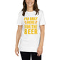 CABAS: HERE FOR BEER Short-Sleeve Unisex T-Shirt