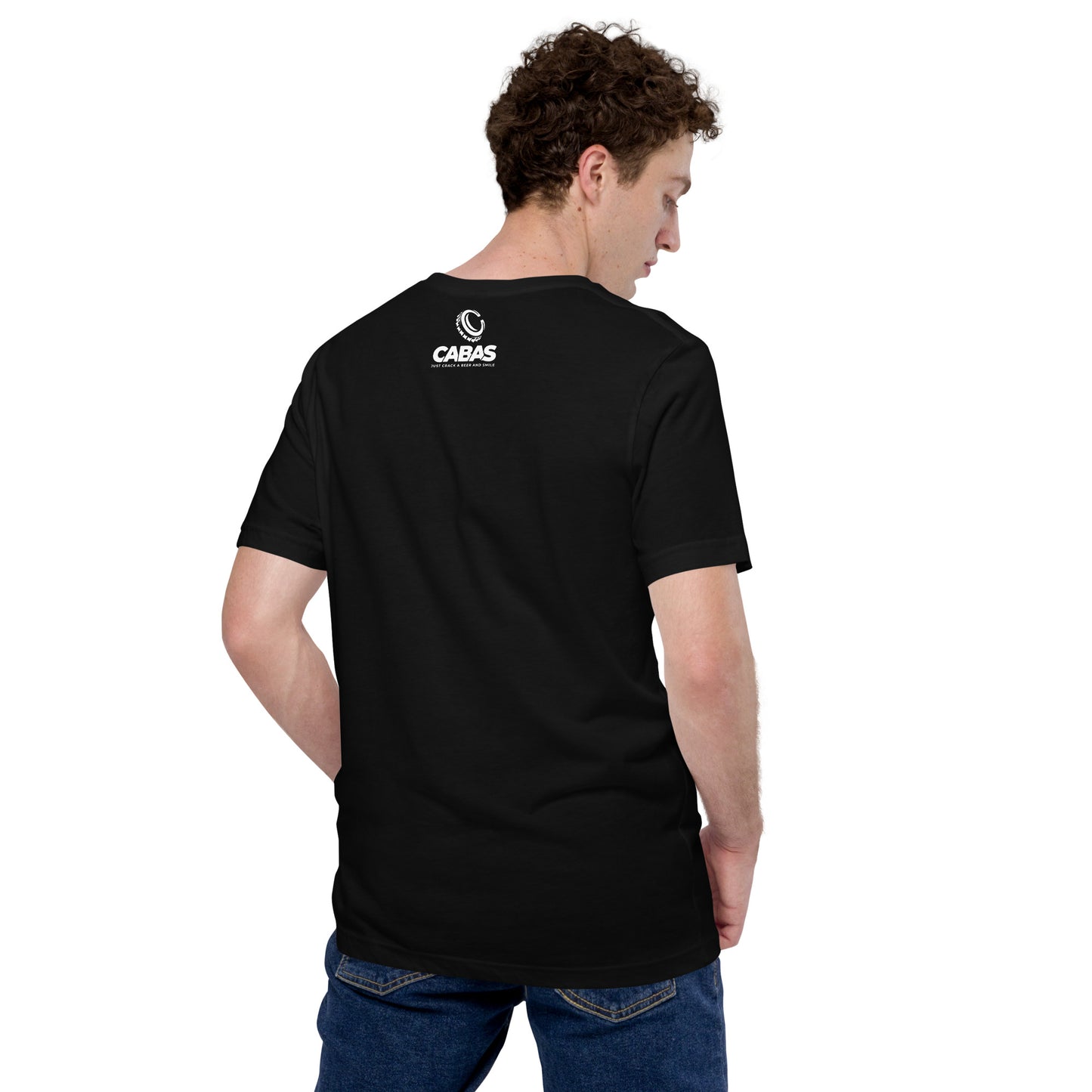 CABAS: SMILEY Men's T-Shirt (Black/Teal/Yellow)
